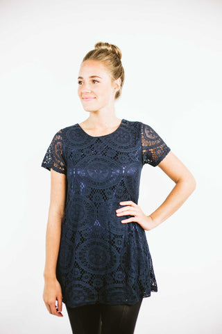blue casual short sleeve spring dress